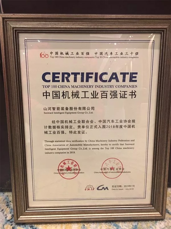 2018年中国机械工业百强发布，安博电竞·（anbo）官方网站
智能排名两年跃升40位