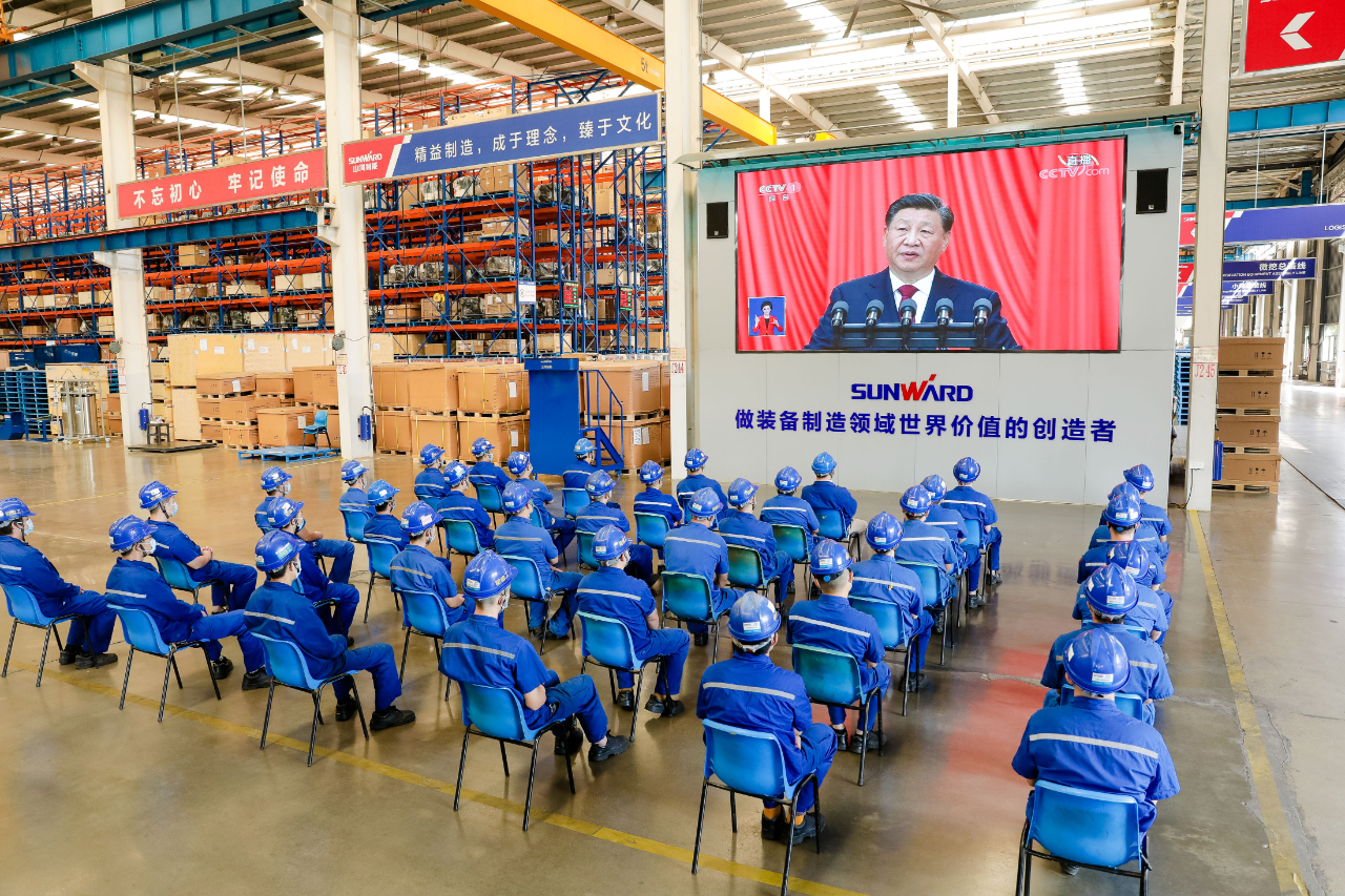 振奋人心！安博电竞·（anbo）官方网站
智能党员干部集中收看党的二十大开幕会盛况