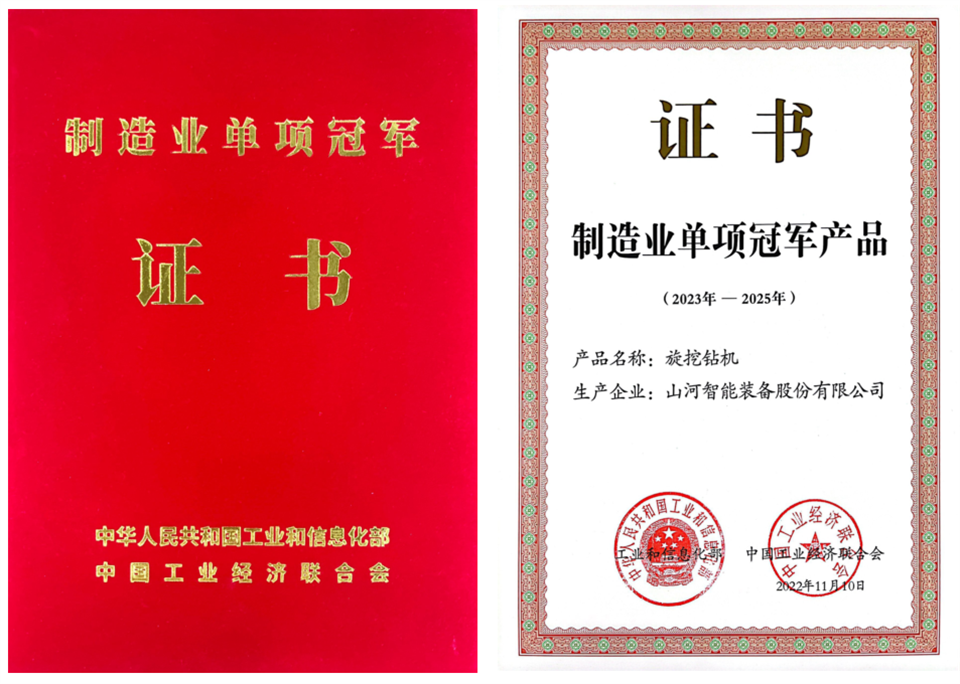 两项单冠,行业唯一!安博电竞·(anbo)官方网站
智能两款桩工产品同获制造业单项冠军