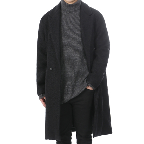 Heavy Washed Turtle Neck Void Charcoal