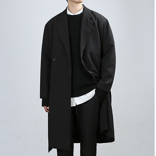 Ponte Robe Coat (Black)