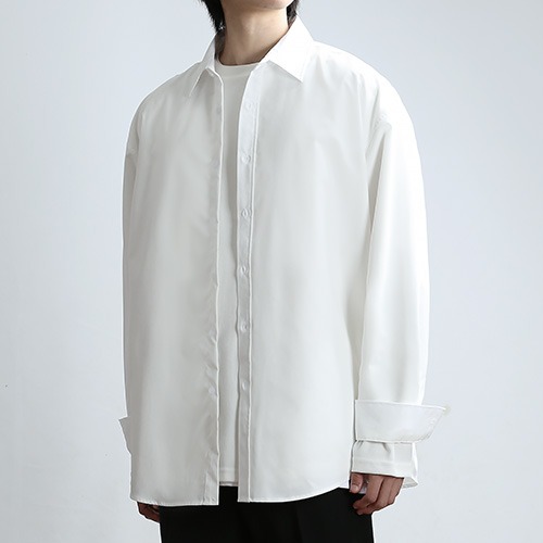 COTTON MIX SHIRTS [Over fit] (CREAM)