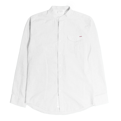 [Linen Washed Shirt] WHT
