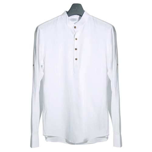 Pullover Linen Shirt White